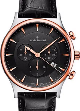 Швейцарские наручные  мужские часы Claude Bernard 10217-357RNIR1. Коллекция Classic Gents