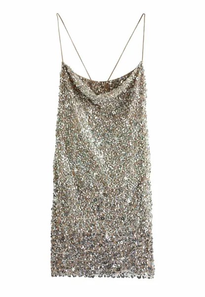 Коктейльное/праздничное платье SEQUIN CAMI REGULAR FIT Next, бежевый