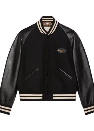Gucci бомбер с декором Interlocking G Horsebit