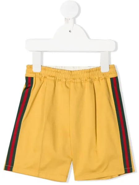 Gucci Kids спортивные шорты с лампасами