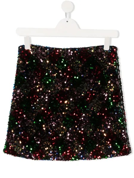 Gaelle Paris Kids юбка мини с пайетками