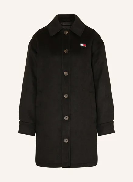 Пальто Tommy Jeans, черный