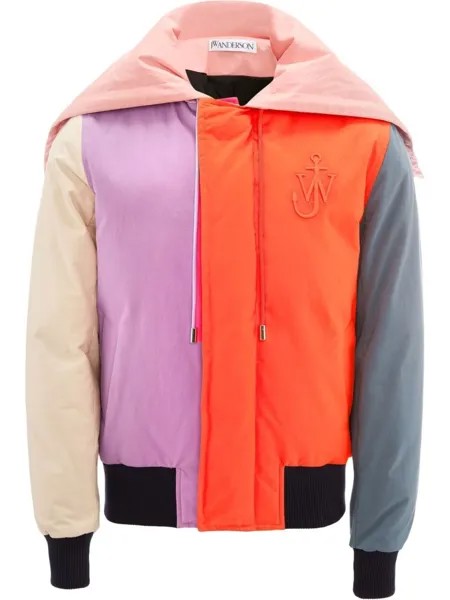 JW Anderson куртка на молнии со вставками, розовый