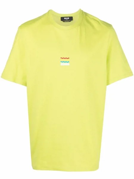 MSGM wave logo-print short-sleeve T-shirt