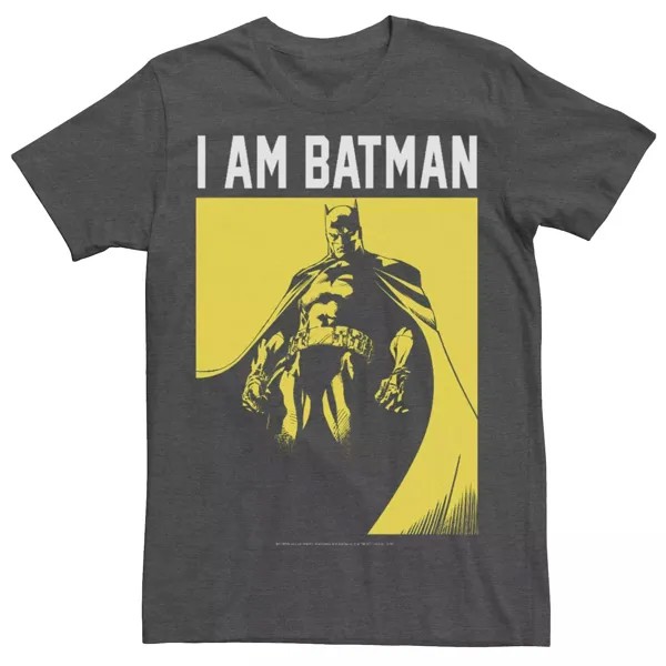 Мужская футболка с портретом I Am Batman DC Comics