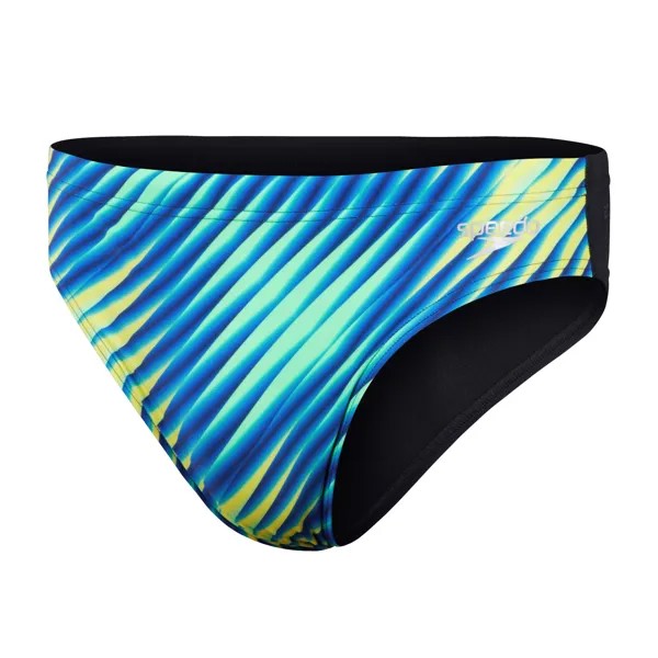 Плавки Speedo Allover Digital Brief, цвет Blue/Green