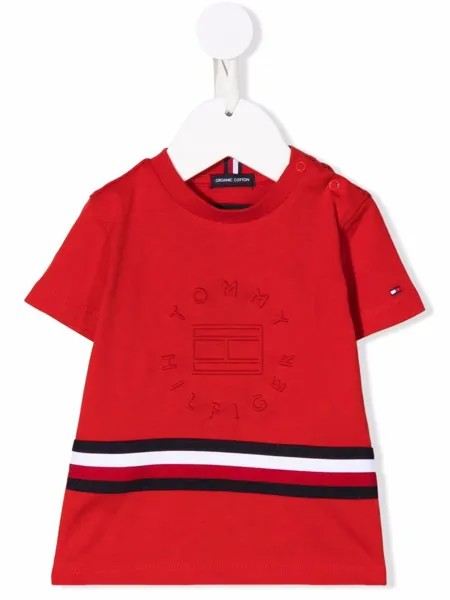 Tommy Hilfiger Junior футболка с вышитым логотипом