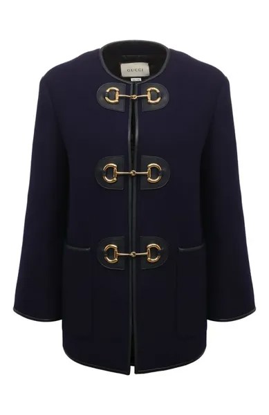 Шерстяное полупальто Gucci
