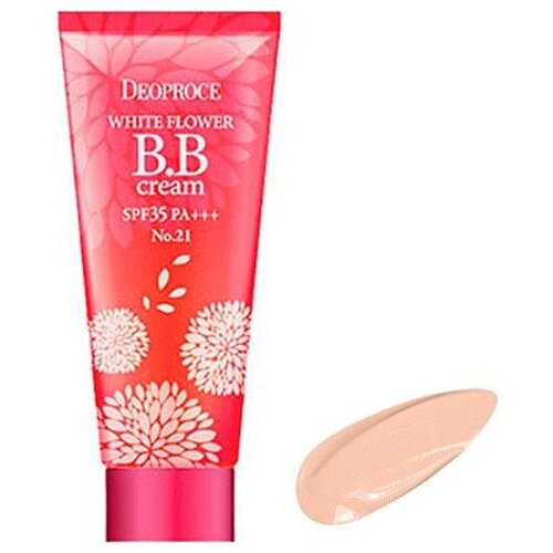 Deoproce BB крем White Flower, SPF 35, 30 г, оттенок: 21 natural beige