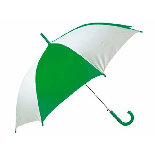 Зонт-трость Oasis, белый, зеленый