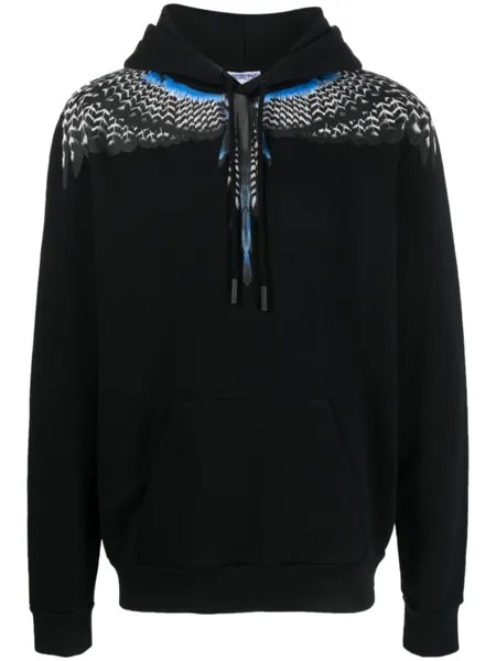 Marcelo Burlon County of Milan худи Grizzly с принтом Wings, черный
