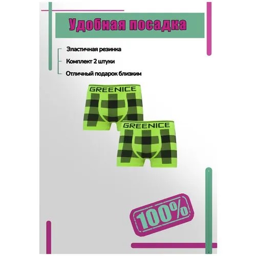 Трусы , 2 шт., размер 46/48, мультиколор