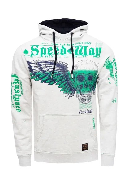 Толстовка Rusty Neal Sweater с модными принтами RUSTY NEAL, серый