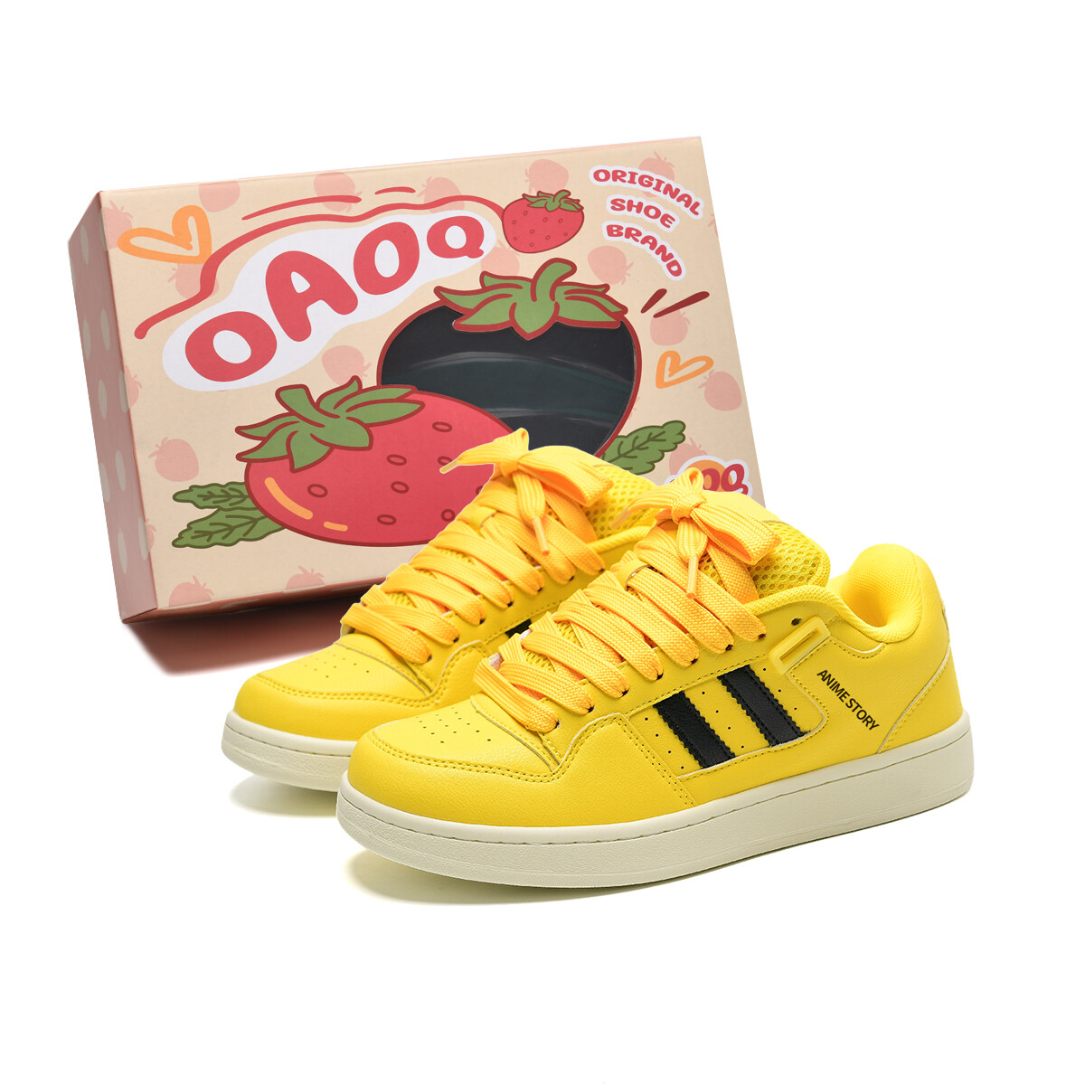 Кроссовки OAOQ Lifestyle Shoes Unisex Low-top, бежевый/черный