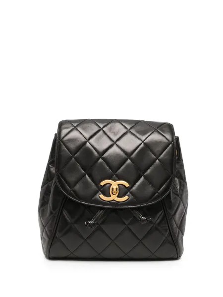 Chanel Pre-Owned стеганый рюкзак 1995-го года с логотипом CC