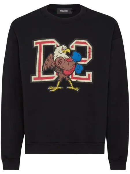 DSQUARED2 толстовка с логотипом, черный