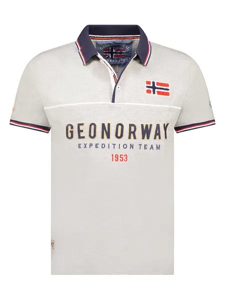Футболка поло Geographical Norway, светло-серый