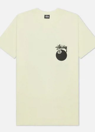 Мужская футболка Stussy 8 Ball Graphic Art, цвет жёлтый, размер XS