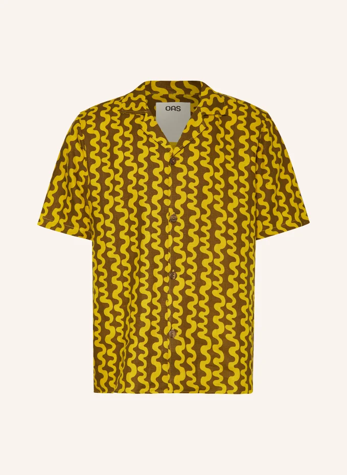 Курортная рубашка twine comfort fit из льна Oas, желтый