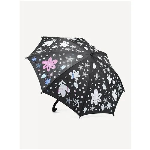 Зонт детский чёрный котофей 03807079-40 размер детский