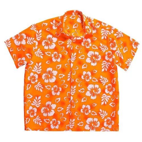 Гавайская рубашка оранжевая (5550) 56