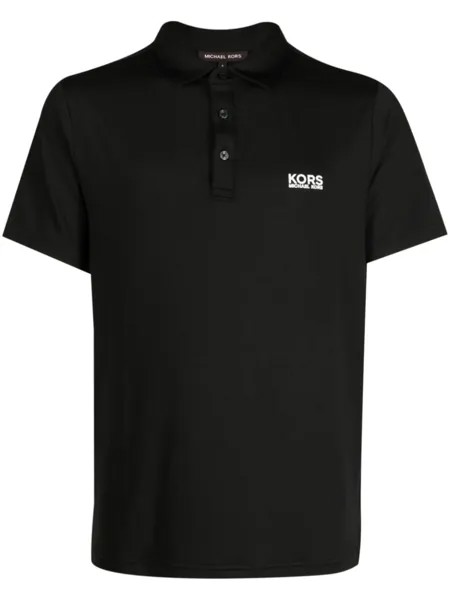 Michael Kors рубашка поло Golf с логотипом, черный