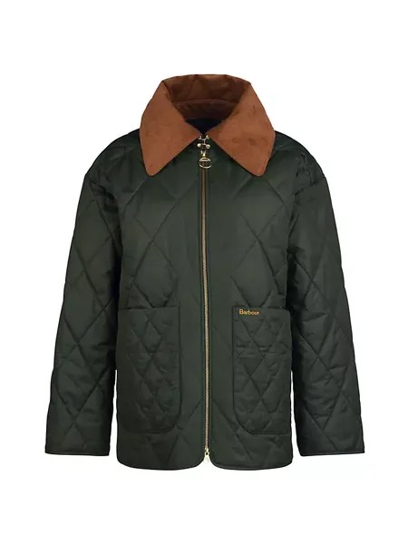 Стеганая куртка Woodhall Barbour, цвет sage ancient
