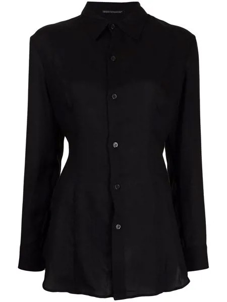 Yohji Yamamoto рубашка с длинными рукавами