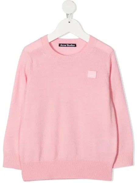 Acne Studios Kids джемпер с нашивкой-логотипом