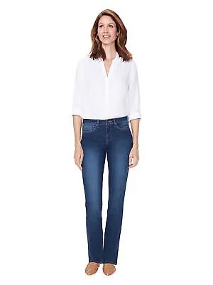 NYDJ Женские темно-синие зауженные джинсы с карманами на молнии и карманами на животе 10
