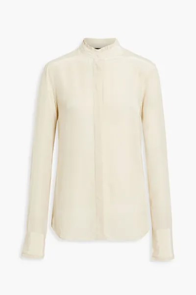 Рубашка Jordan из крепдешина с оборками Rag & Bone, слоновая кость