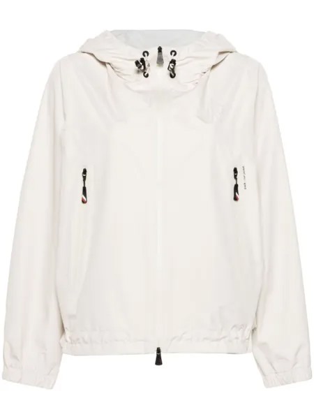 Moncler Grenoble куртка на молнии с капюшоном, нейтральный цвет