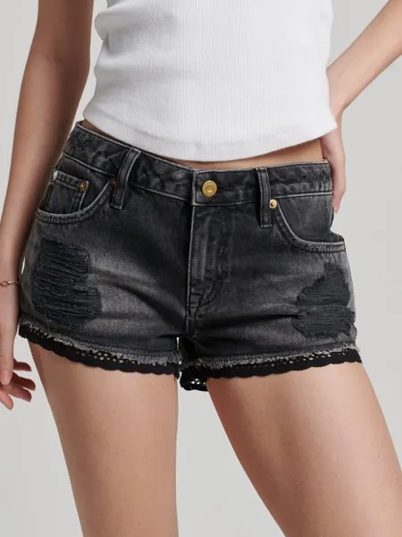 Джинсовые шорты Superdry, уолкотт блэк стоун