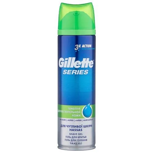 Гель для бритья Series для чувствительной кожи Gillette, 200 мл