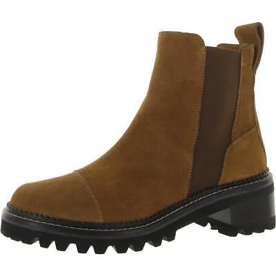 Женские коричневые замшевые ботинки челси See by Chloe, размер 38, средний (B,M) BHFO 5795