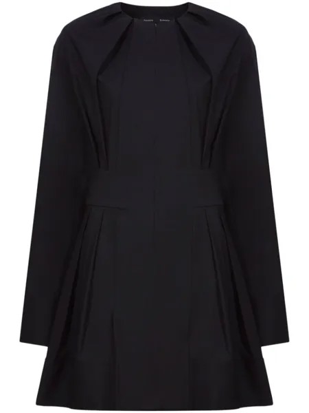 Proenza Schouler поплиновое платье мини, черный