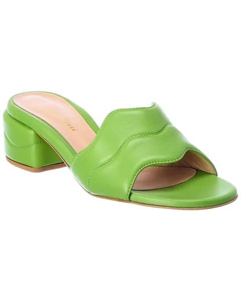 Кожаные сандалии Gianvito Rossi 45, зеленый