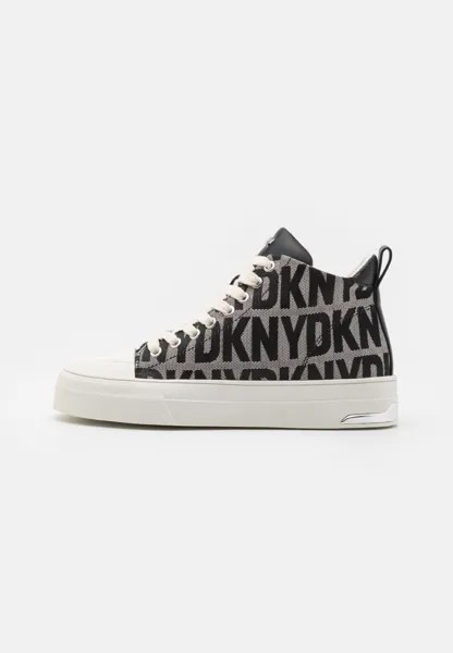 Высокие кеды Yaser Lace Up Mid DKNY, цвет black/white