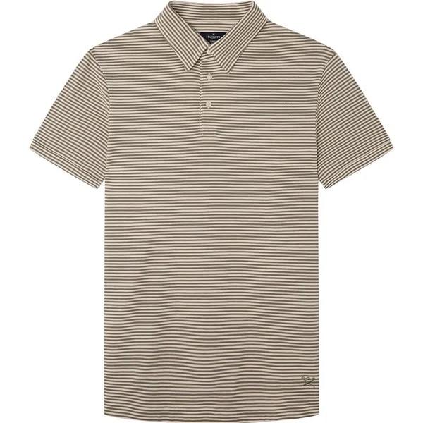 Поло с коротким рукавом Hackett Yd Stripe, зеленый