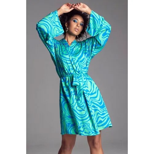 Халат  MIA-AMORE, размер L/XL, бирюзовый