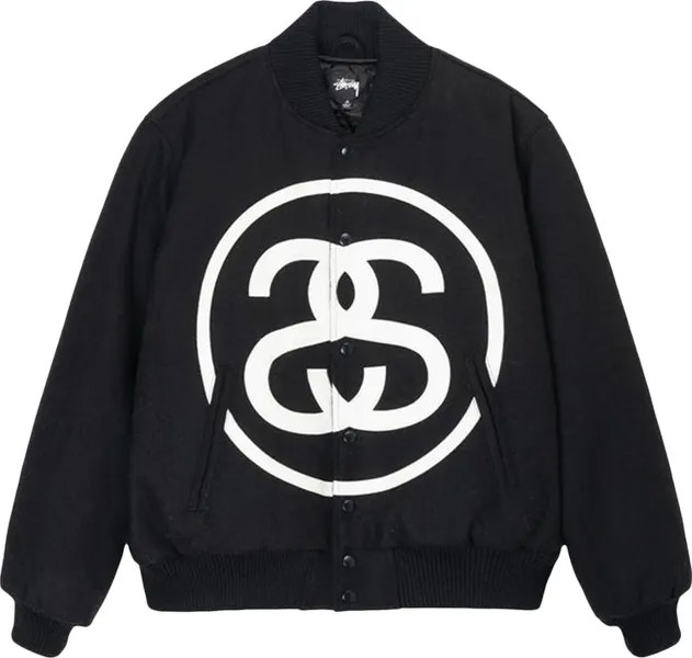 Куртка Stussy SS-Link Varsity Jacket 'Black', черный