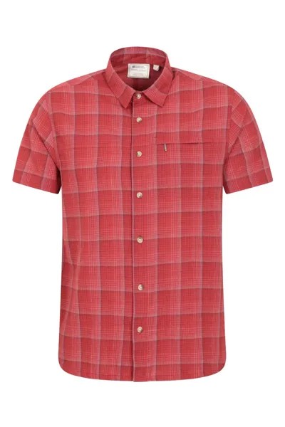 Мужская хлопковая праздничная рубашка Mountain Warehouse, красный