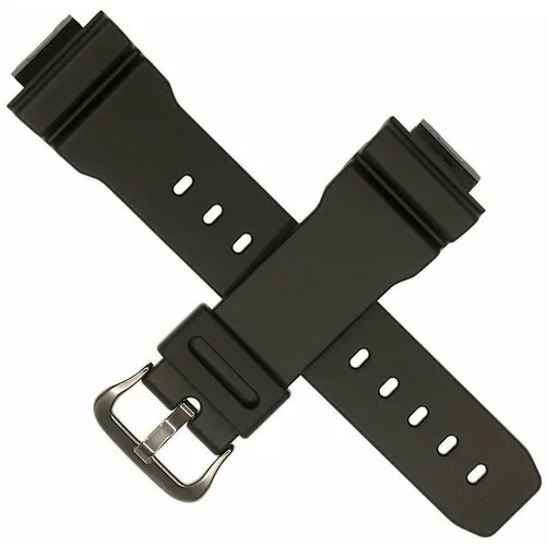 Ремень чёрный матовый пластик Casio DW-5600SN-1E