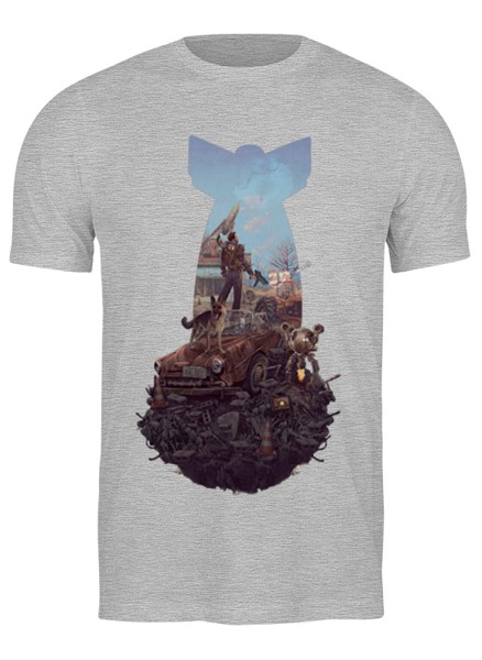 Футболка унисекс Printio Fallout серая XL