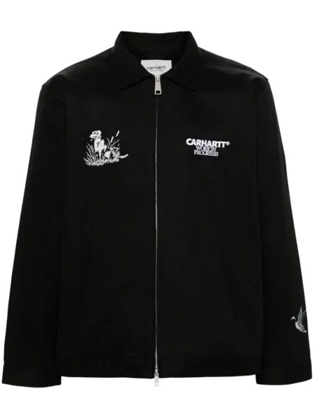 Carhartt WIP твиловая куртка с вышитым логотипом, черный