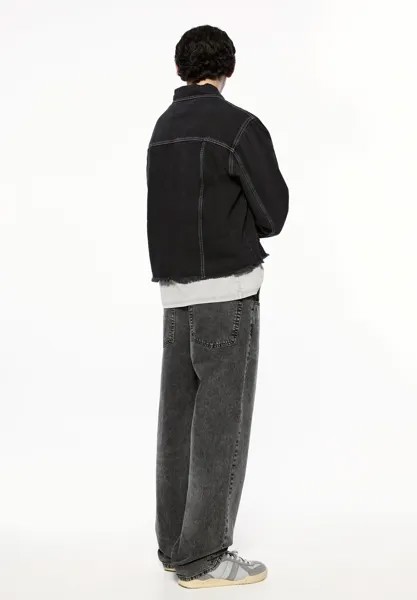 Джинсы свободного кроя PULL&BEAR, черные