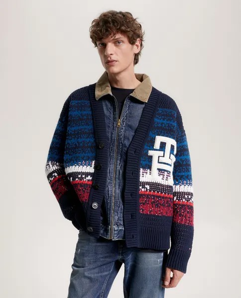 Мужской кардиган с застежкой на пуговицы Tommy Hilfiger, мультиколор