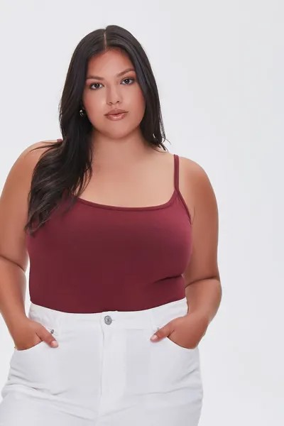 Базовое боди больших размеров из органически выращенного хлопка Forever 21