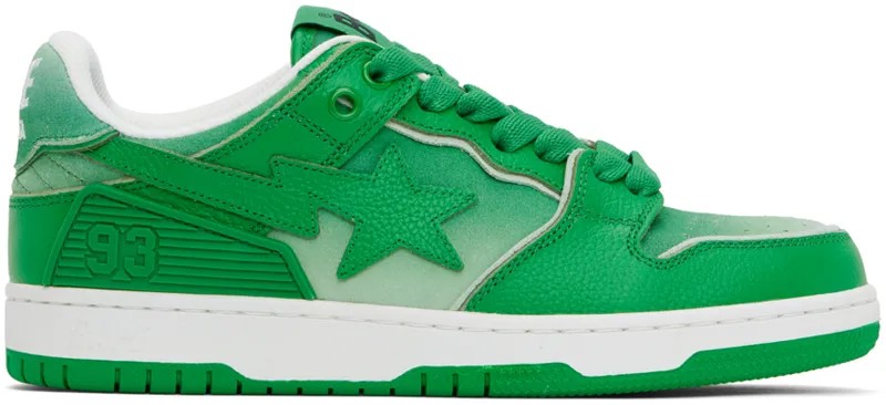 Зеленые кроссовки Sk8 Sta #4 Bape, цвет Green
