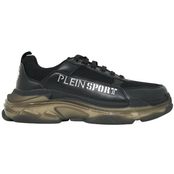 Кроссовки с логотипом бренда Plein Sport, черный